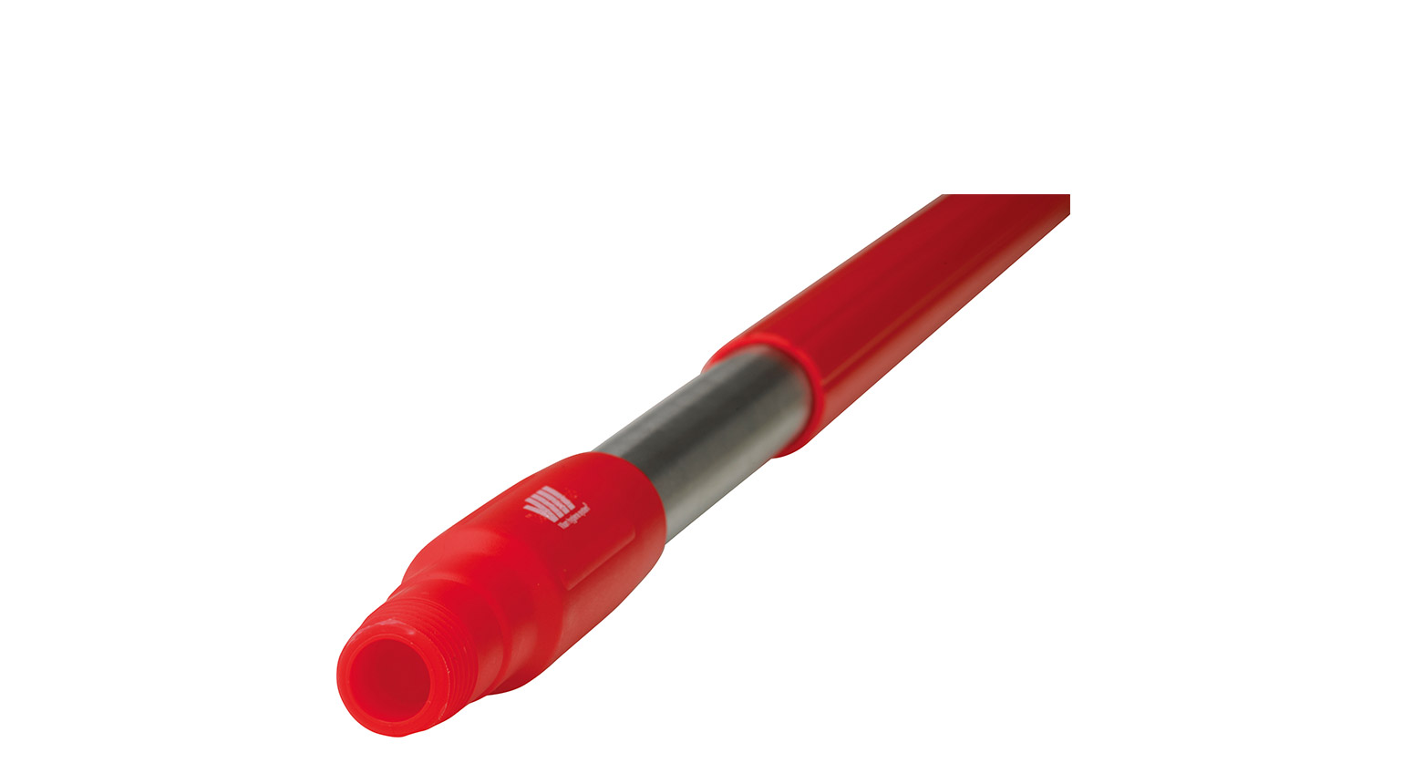 VIKAN Ergonomischer Edelstahlstiel, 1025 mm, Ø 31 mm, rot