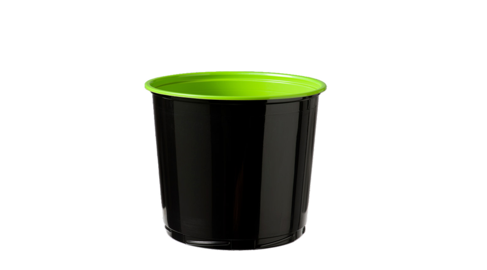 Menübecher Twist & Click, 750 ml, Ø 120 mm, PP, grün/schwarz