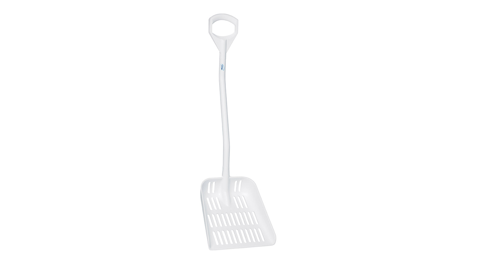 VIKAN Ergonomische Schaufel, 380 x 340 x 90 mm, 1145 mm, weiss