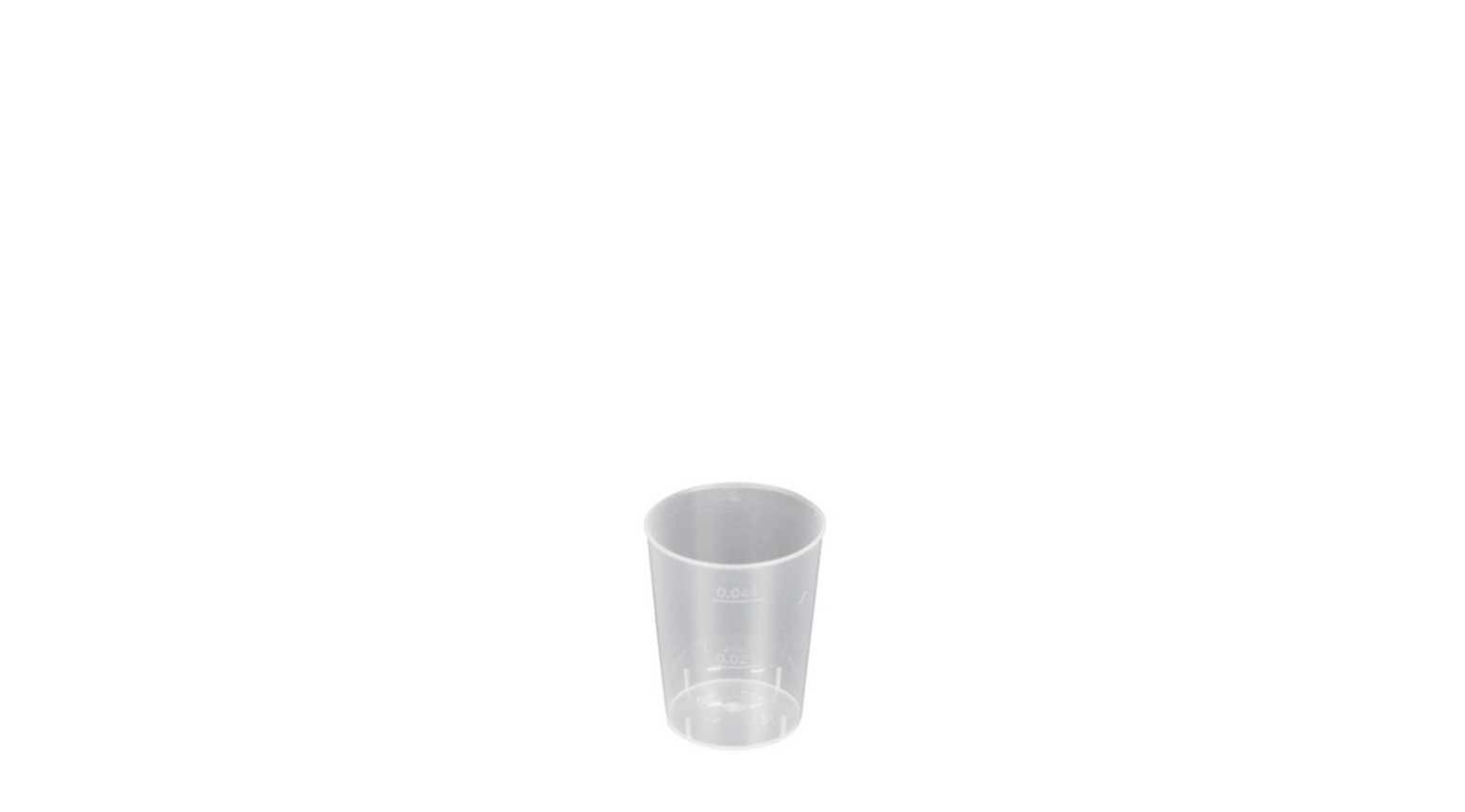 Trinkbecher "Shot" 20 ml geeicht, PS, glasklar