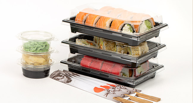 Sushi schwarz+print