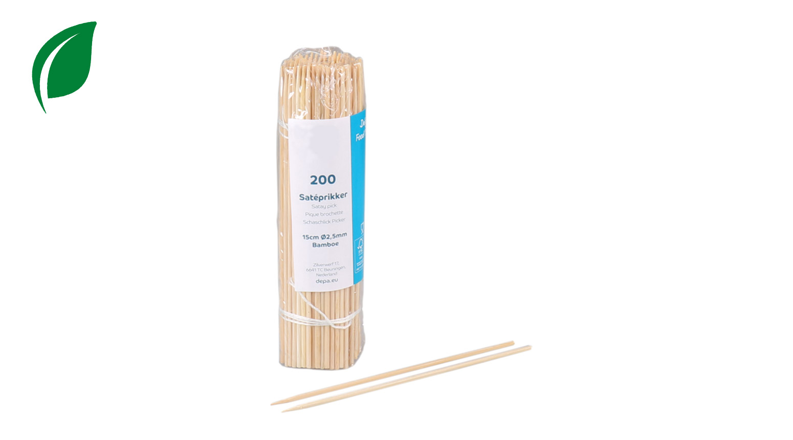 Spiesse Ø 2.5 x 150 mm, Bambus