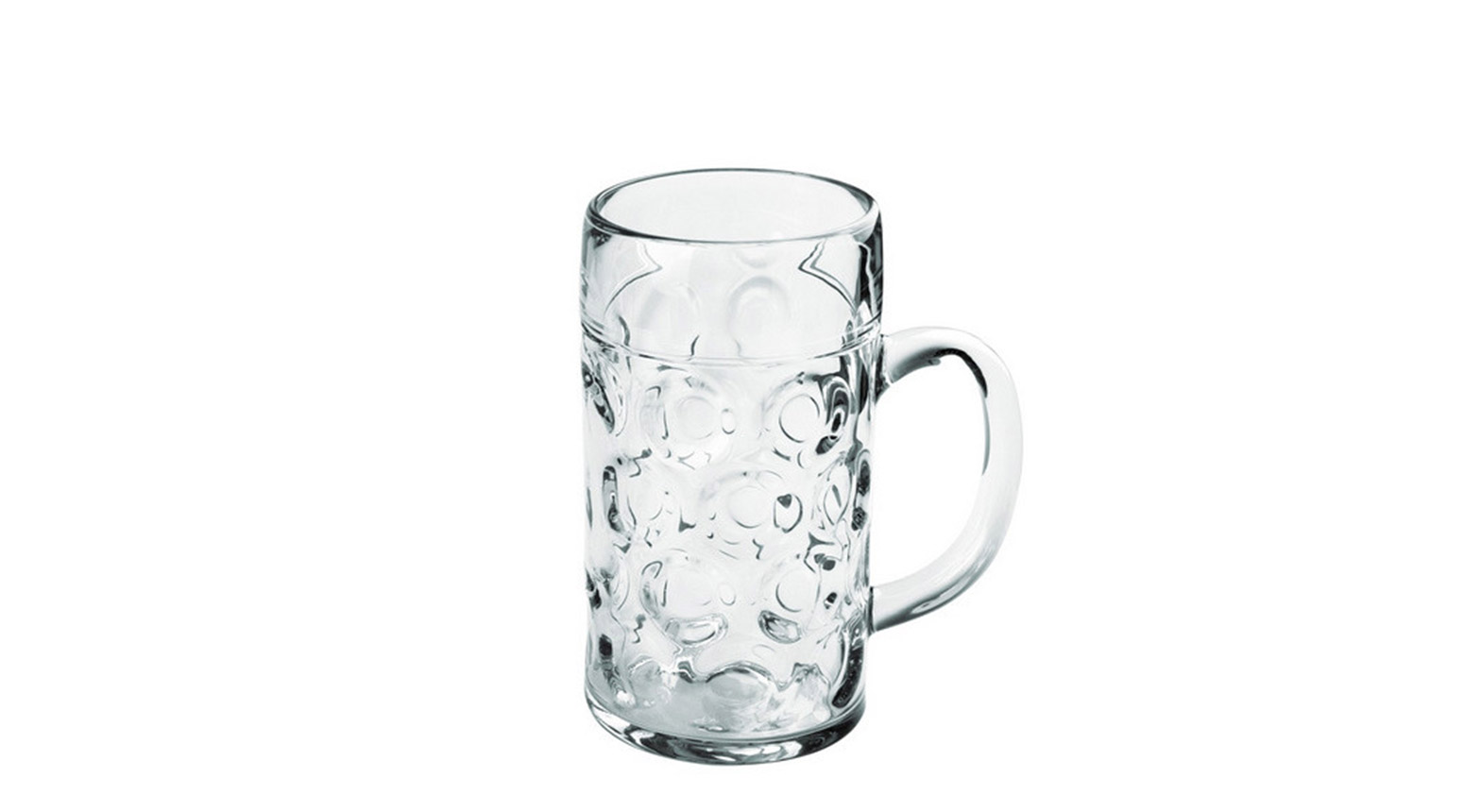 Bierkrug, 520 ml, geeicht bei 4 dl, SAN, transparent