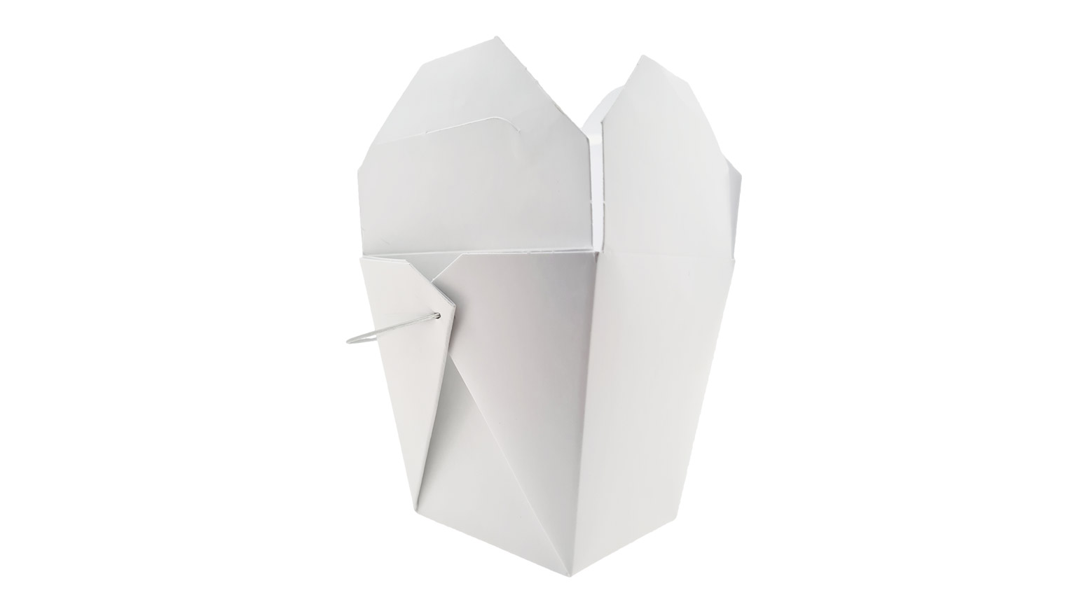 Foodbox mit Henkel, 900 ml, 86 x 67 x 108 mm, Karton, weiss
