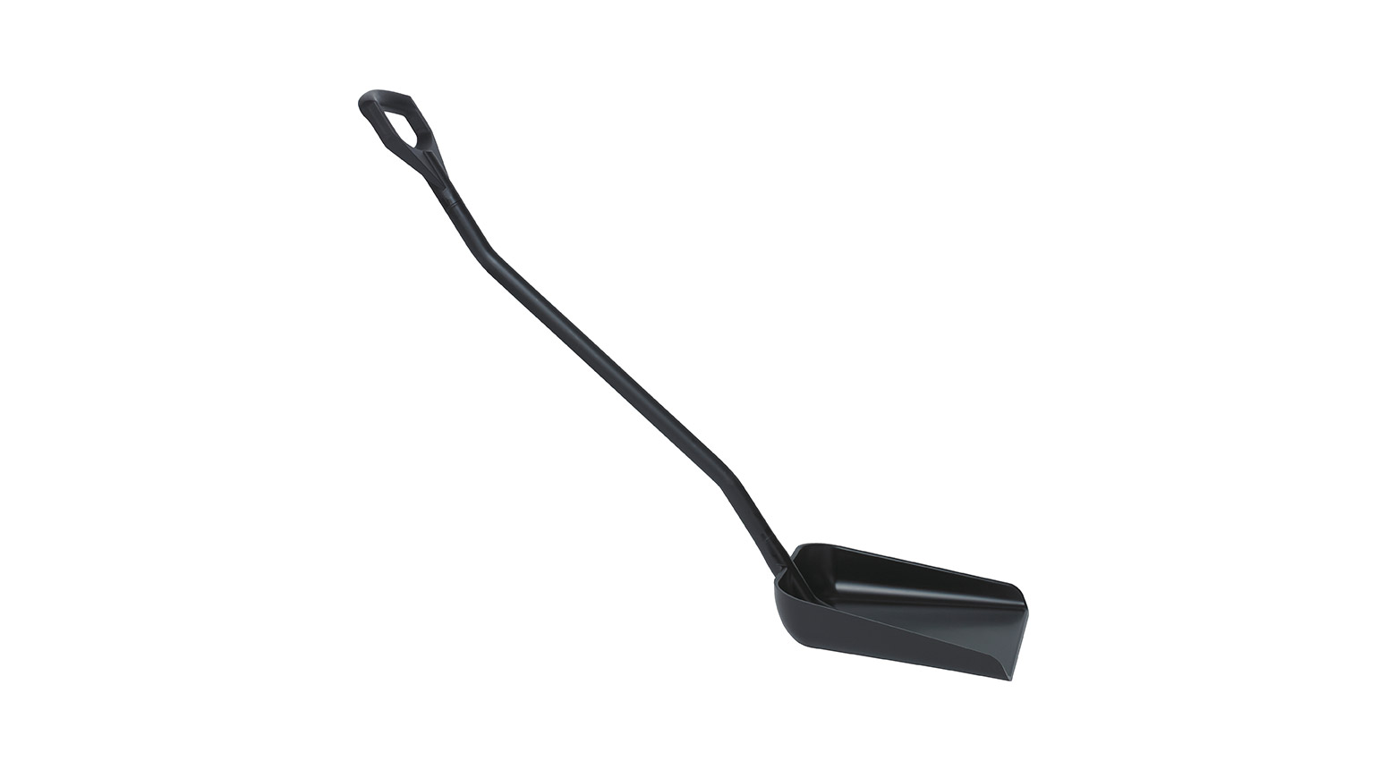 VIKAN Ergonomische Schaufel, 380 x 340 x 90 mm, 1310 mm, schwarz