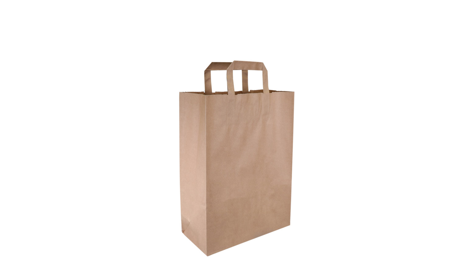 Papiertragetasche mit Henkel, 22 + 2x5.5 x 28 cm
