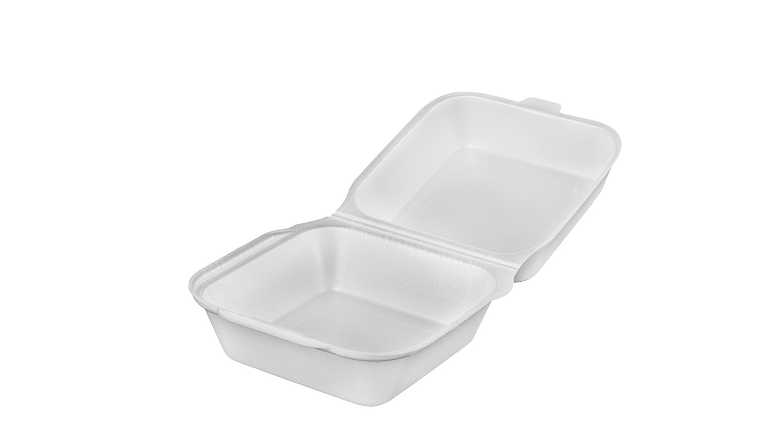 Hamburgerbox klein, 125 x 135 x 70 mm, EPS, weiss