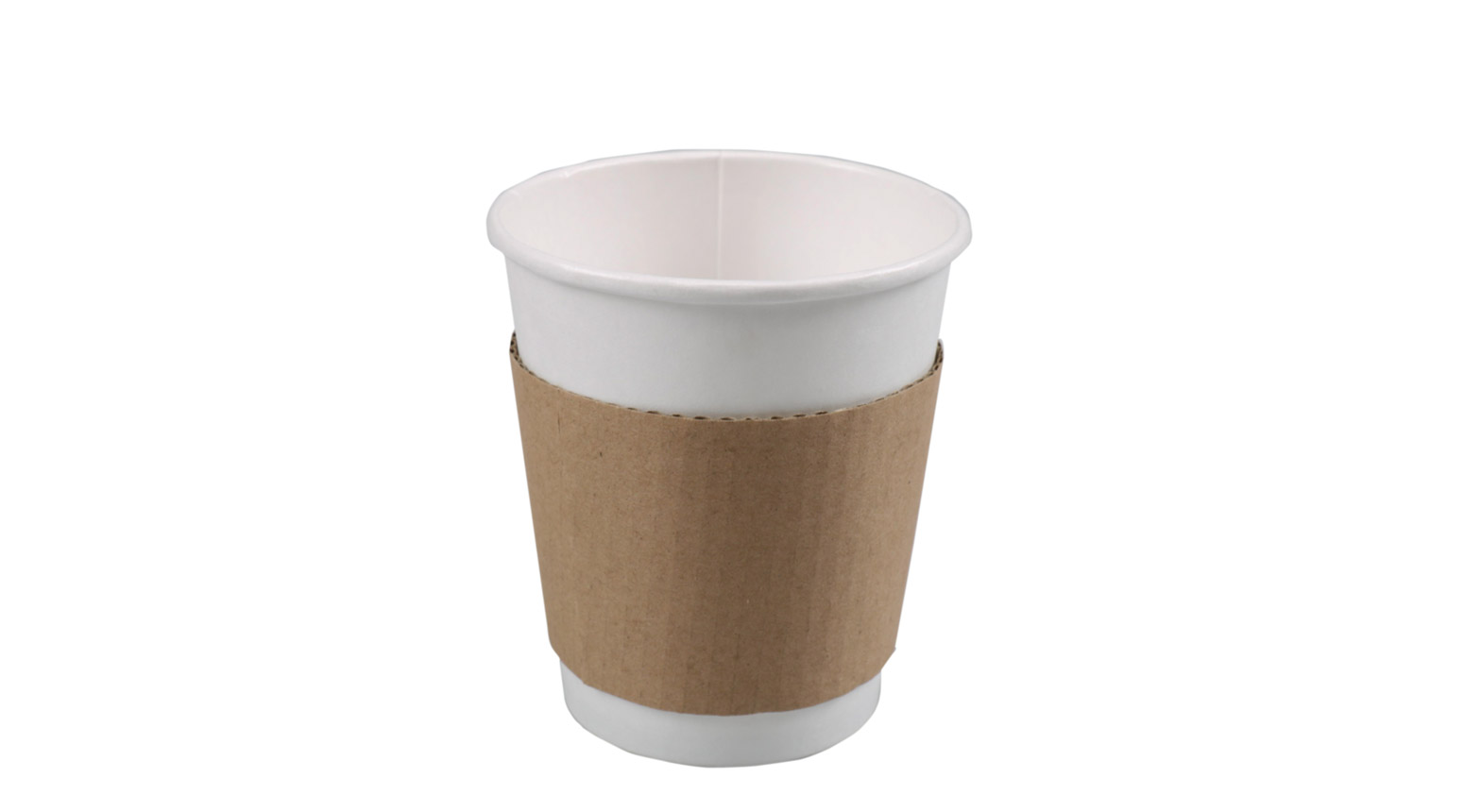 Manschette für 2 dl Becher, Ø 80 mm, Karton, braun