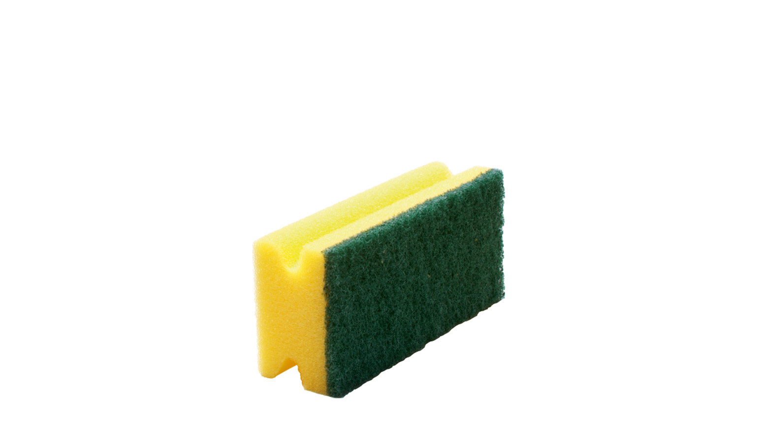 Scheuerschwamm gelb/grün 9.0 x 7.5 x 4.5 cm