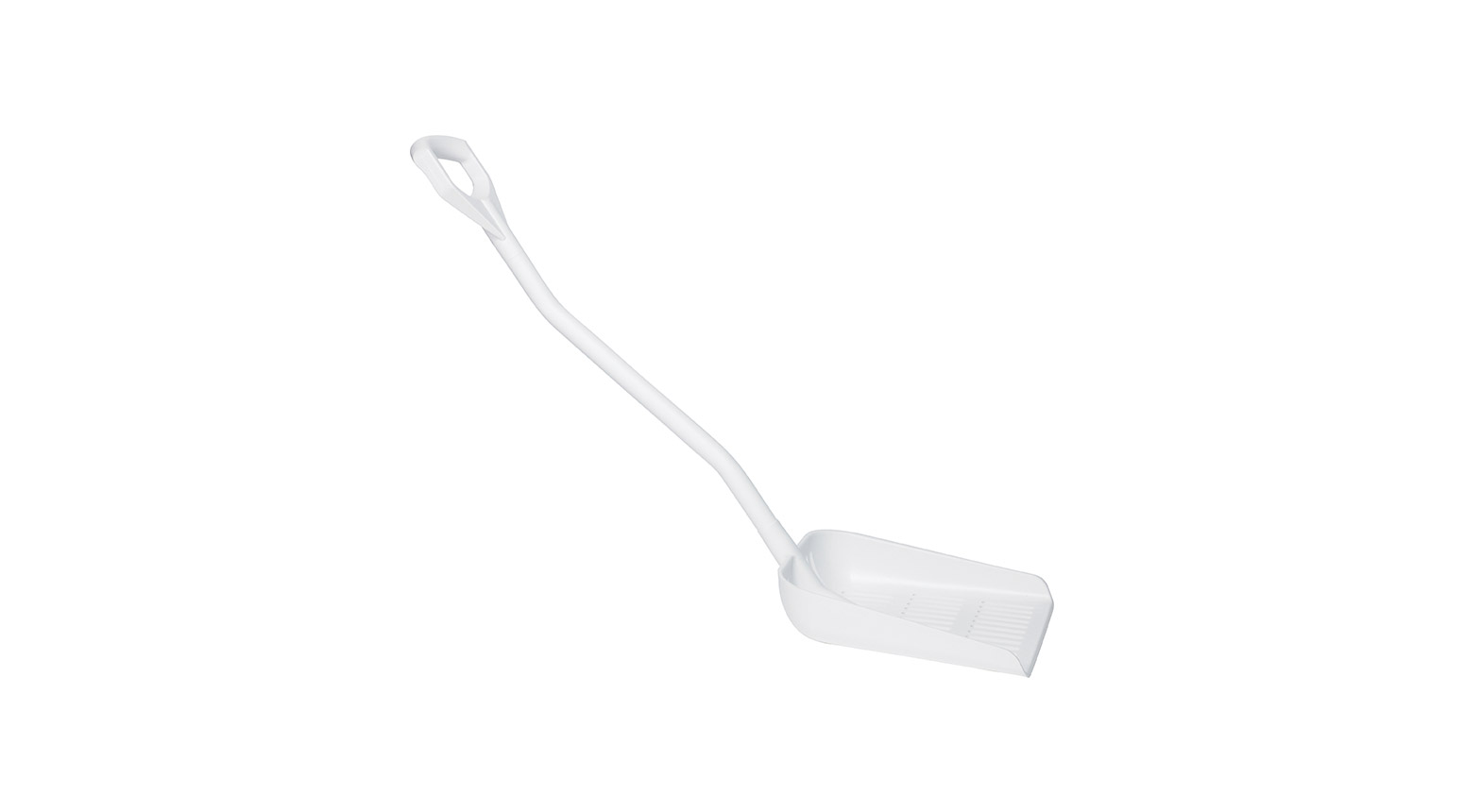 VIKAN Ergonomische Schaufel, 380 x 340 x 90 mm, 1145 mm, weiss