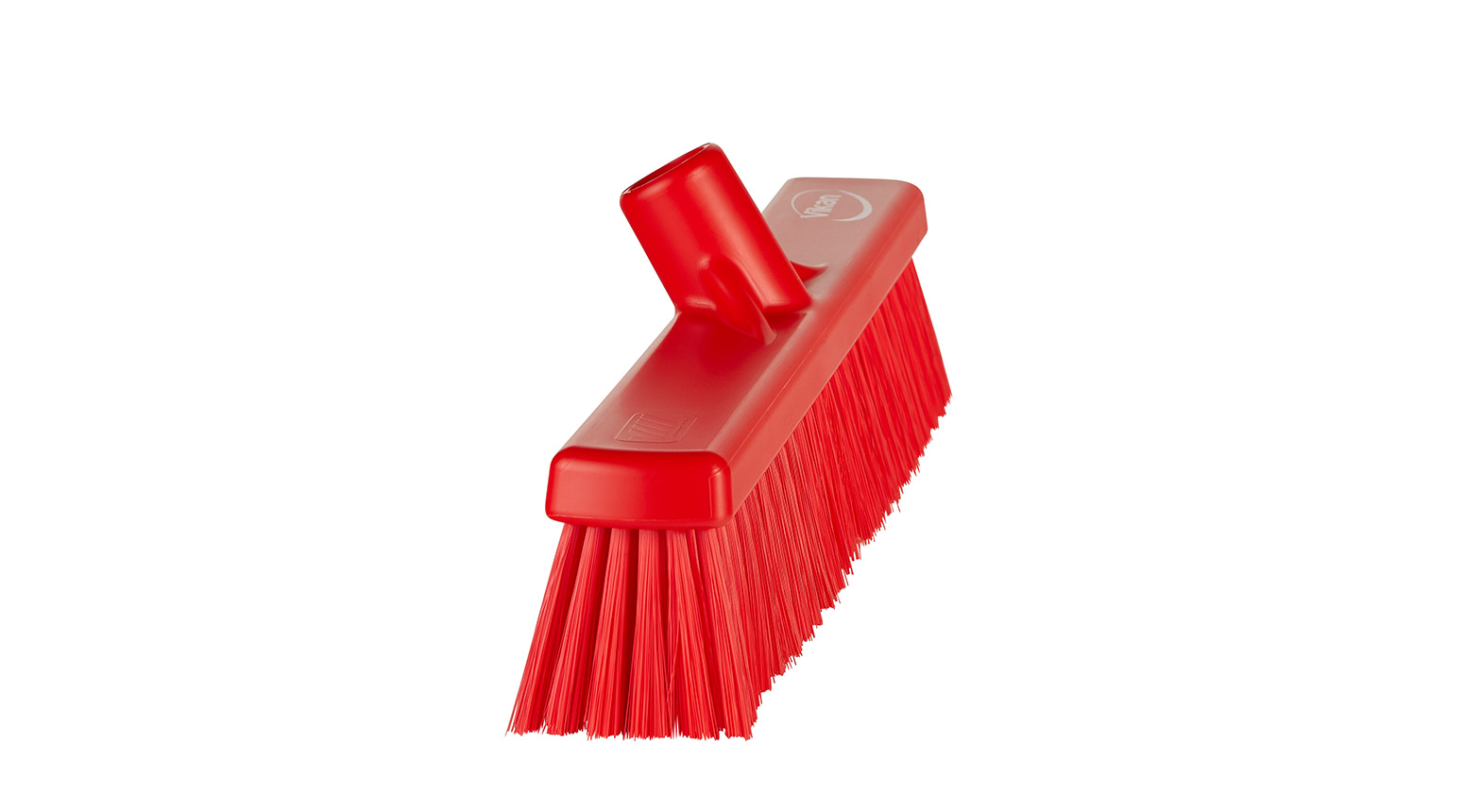 VIKAN Besen, weich, 410 mm, Borstenlänge 58 mm, rot