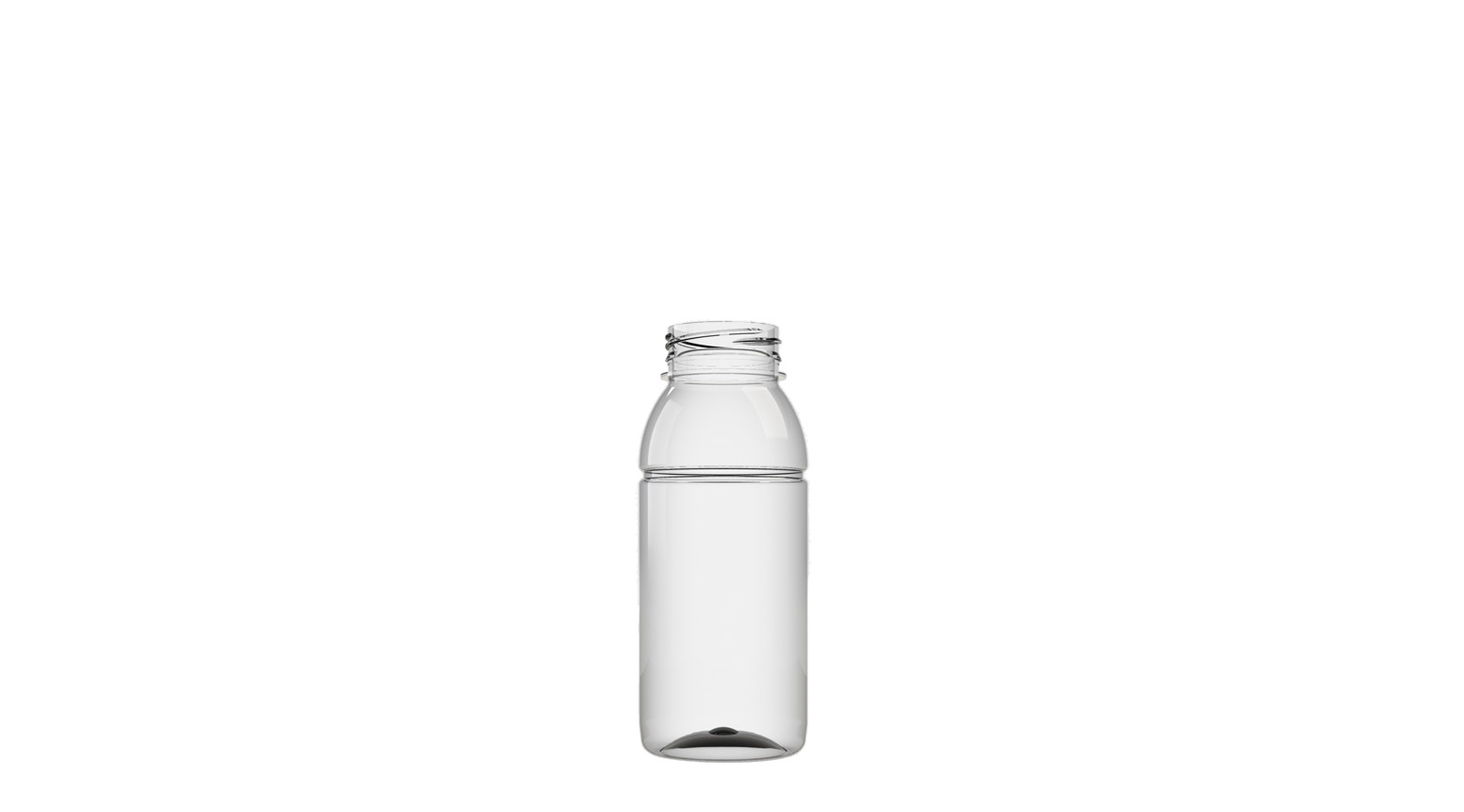 PET Flaschen, rund, 250 ml, Öffnung Ø 38 mm