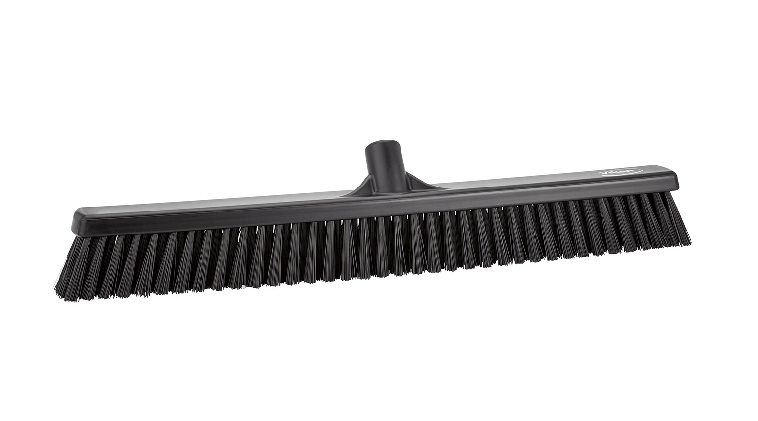 VIKAN Besen, weich/hart, 610 mm, Borstenlänge 58 mm, schwarz