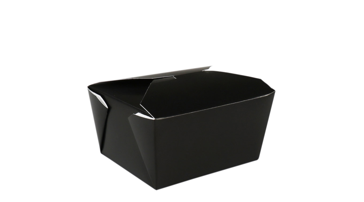 Bio-Pak Menübox 1'470 ml, 216 x 159 x 48 mm, schwarz