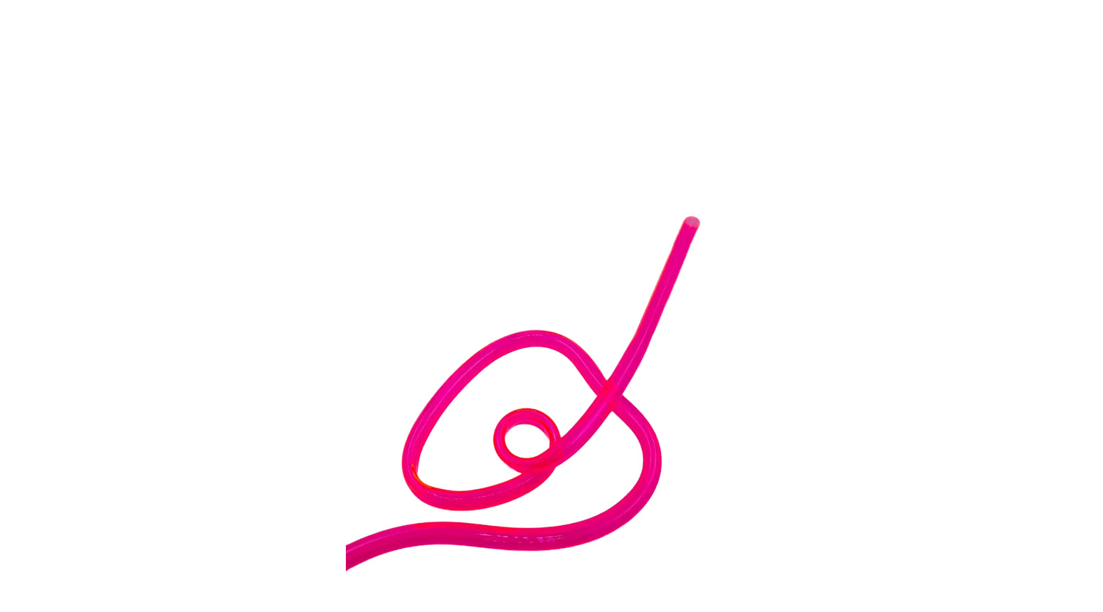Trinkhalm "Crazy" Ø 5 x 250 mm, PET, pink