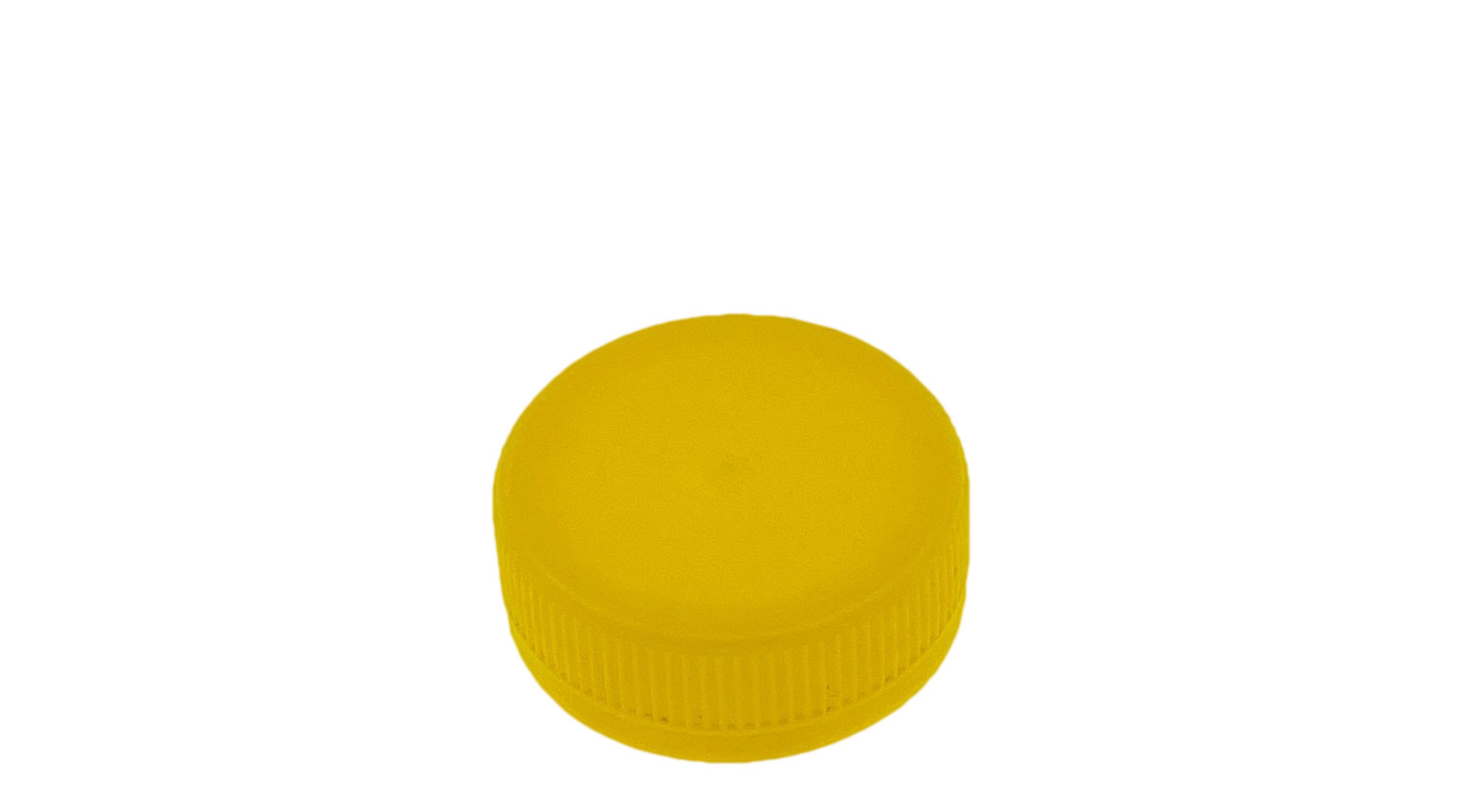 Deckel zu PET Flasche, Öffnung Ø 38 mm, gelb