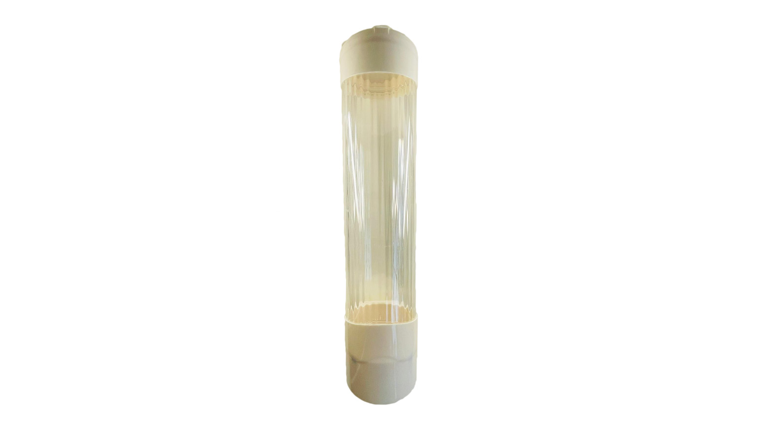 Becherspender für Ø 75 - 92 mm, Wandmontage, PP, weiss