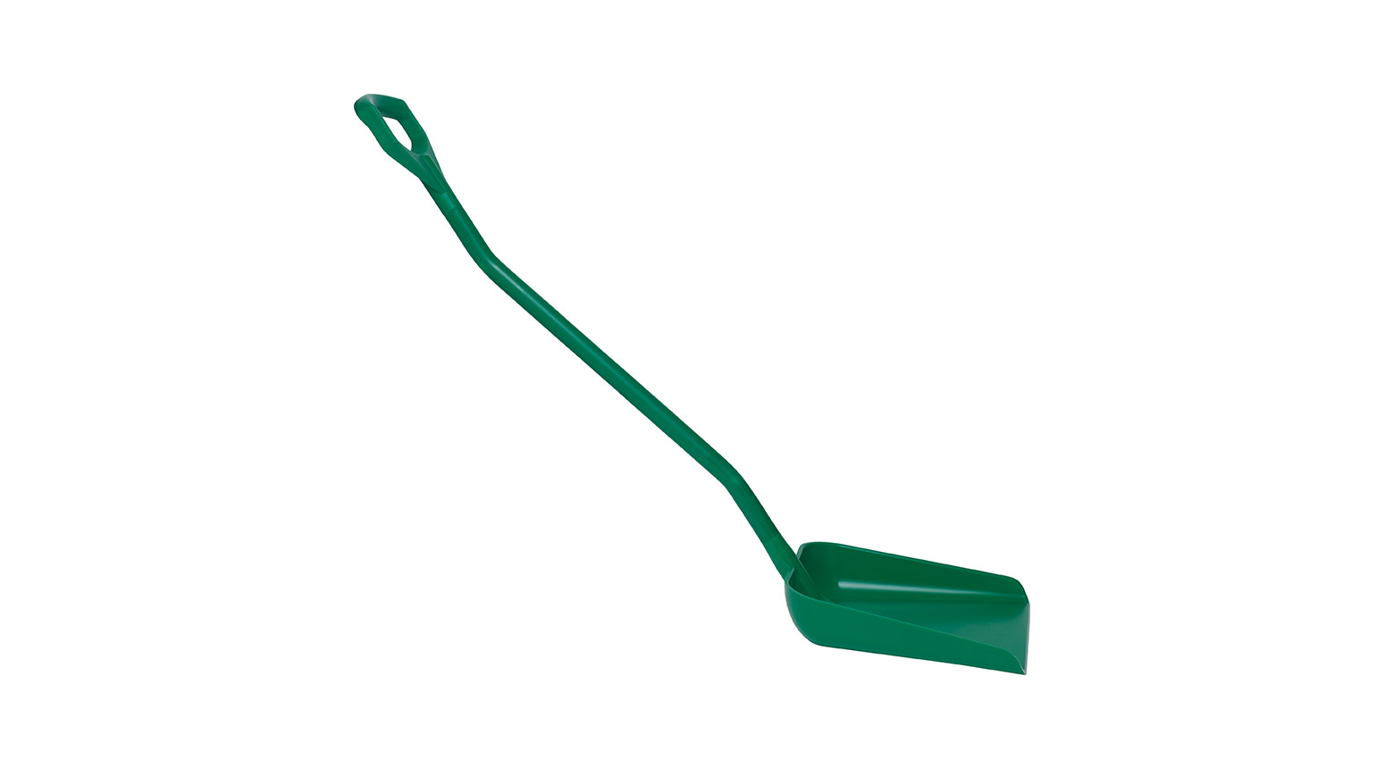 VIKAN Ergonomische Schaufel, 380 x 340 x 90 mm, 1310 mm, grün