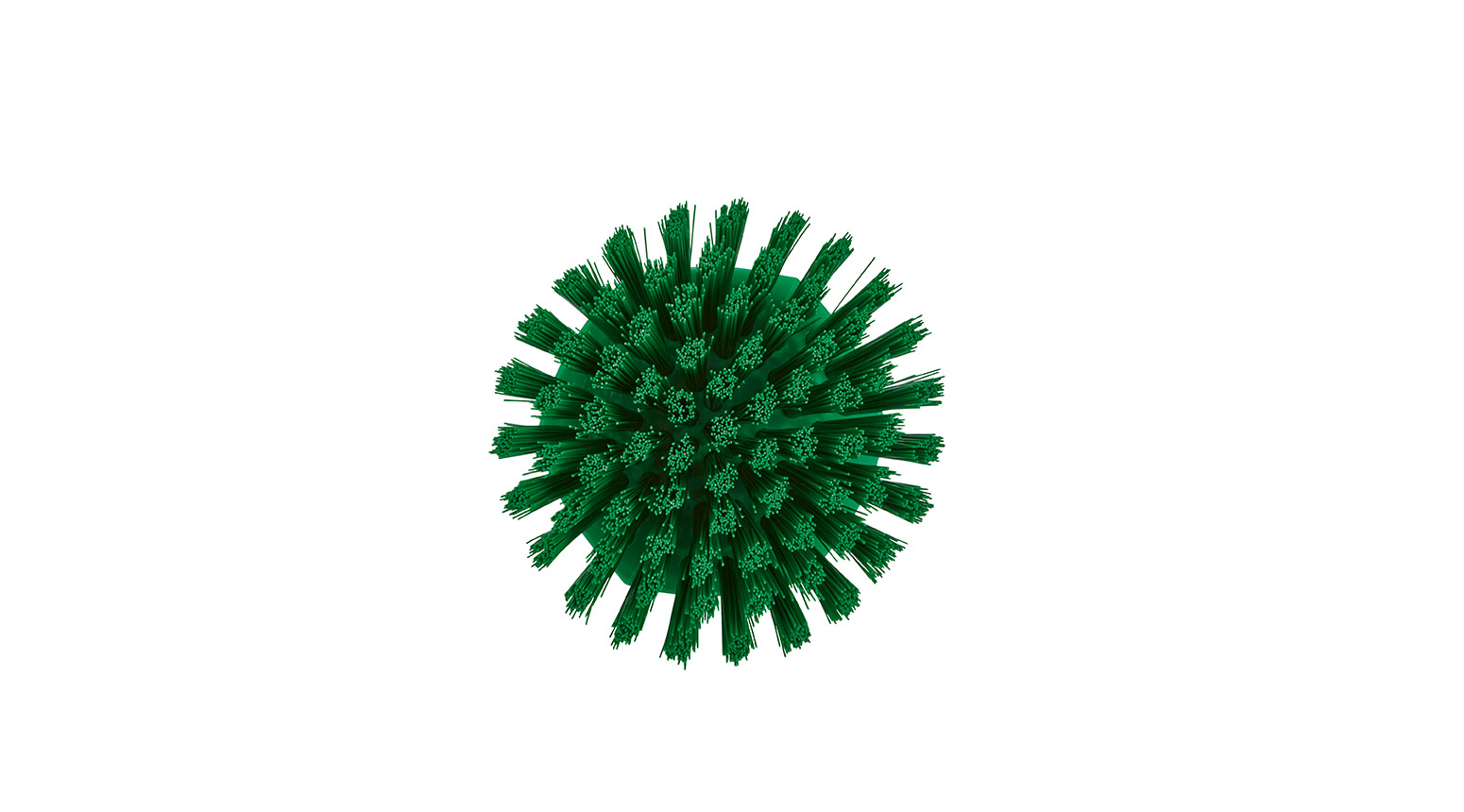 VIKAN Runde Handbürste, hart, Ø 110 mm, Borstenlänge 44 mm, grün