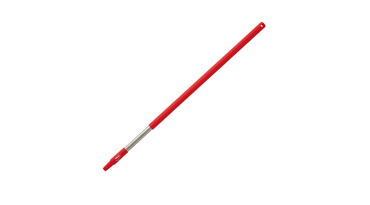 VIKAN Ergonomischer Edelstahlstiel, 1025 mm, Ø 31 mm, rot