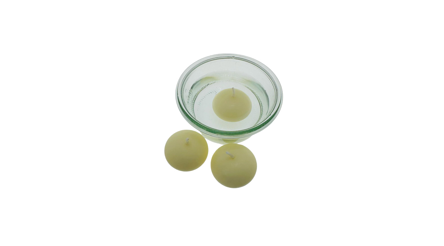 Schwimmkerzen creme