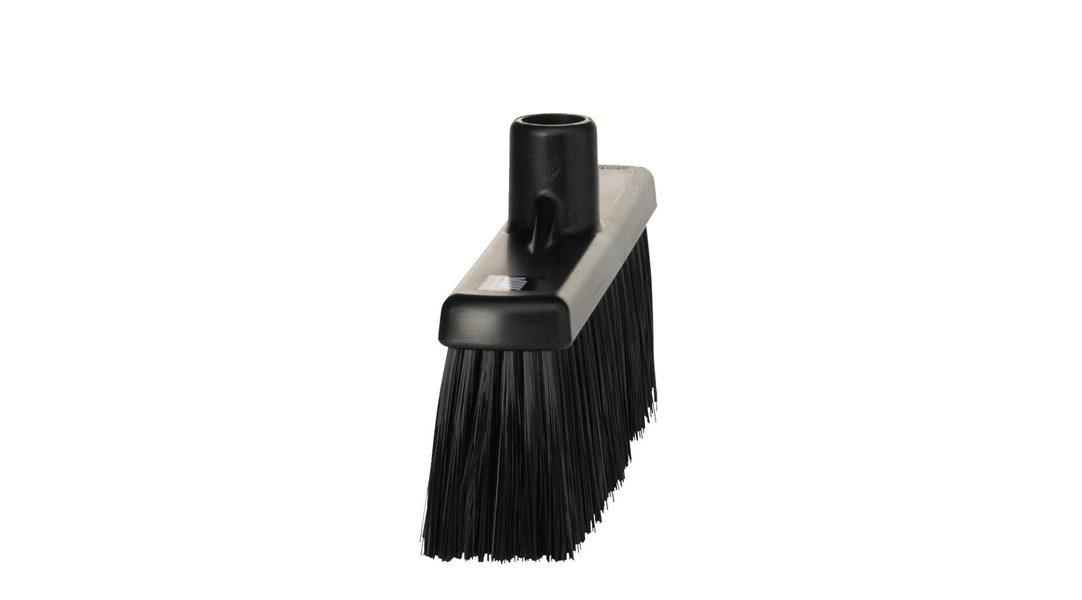 VIKAN Kehrbesen mit Rechtsgewinde, medium, 310 mm, schwarz