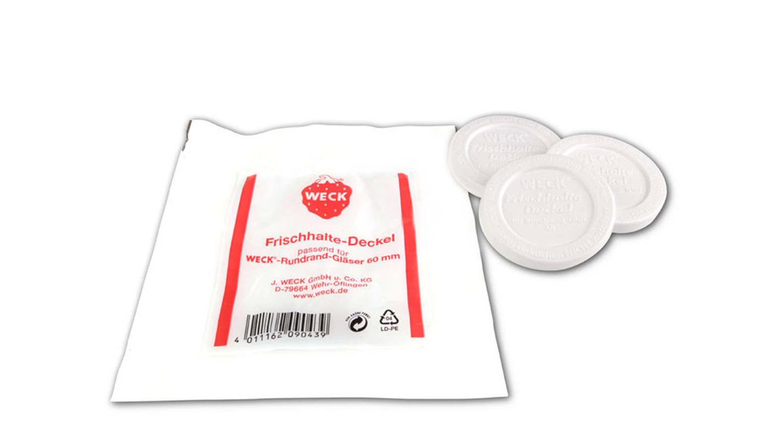 Frischhaltedeckel für Weckgläser Ø 60 mm