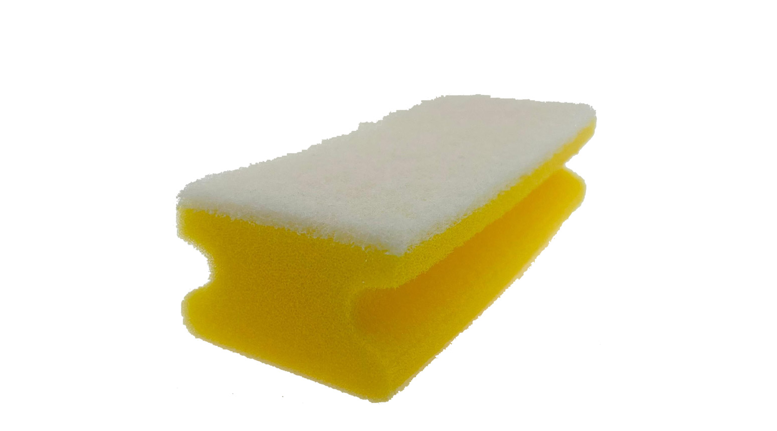 Putzschwamm kratzfrei gelb/weiss 15 x 7 x 4.5 cm