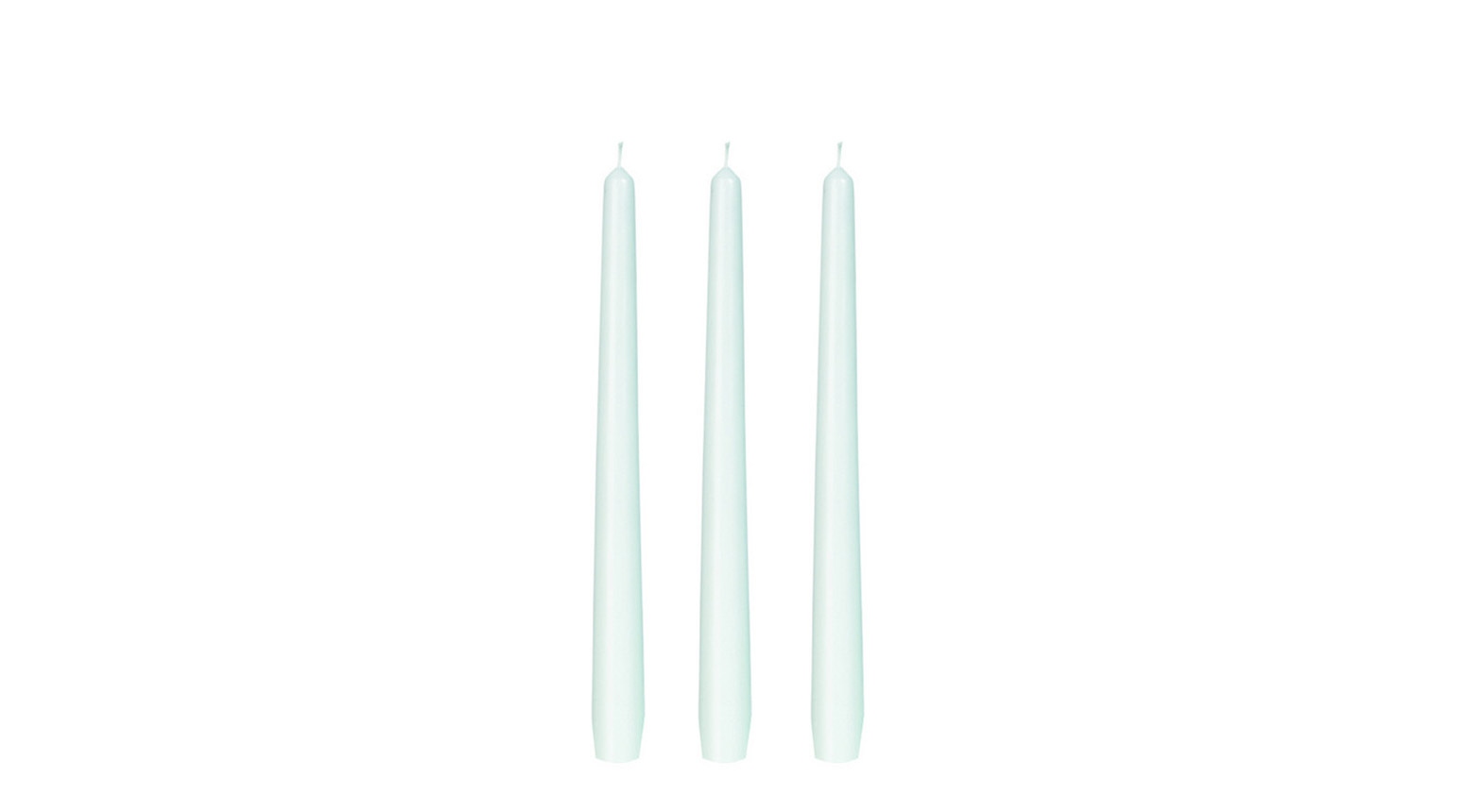 Spitzkerzen weiss 22 x 190 mm