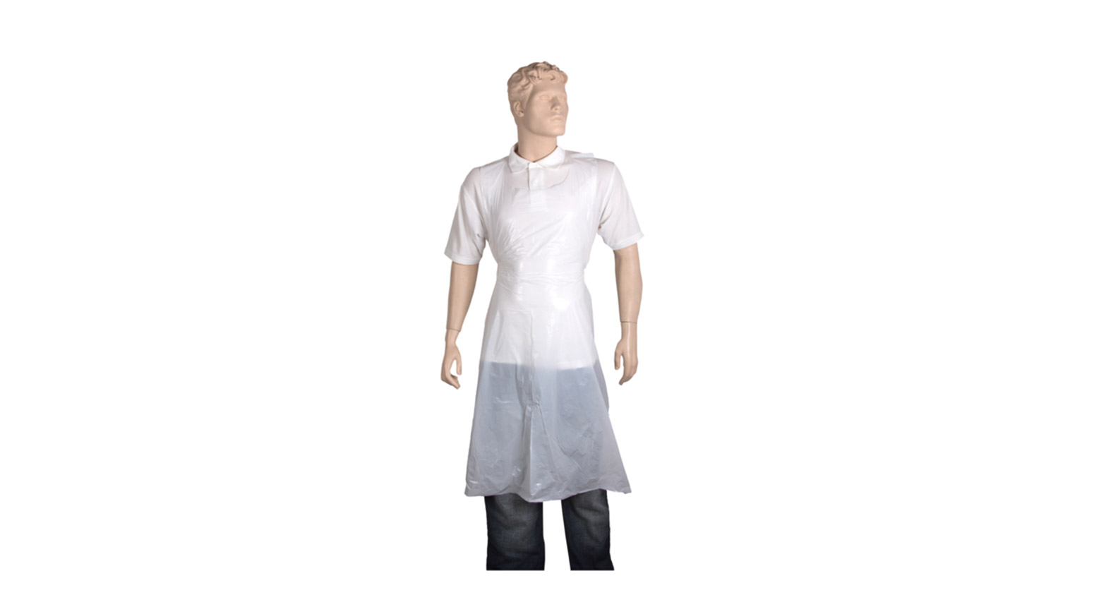 Einwegschürze weiss 80 x 122 cm, LDPE weiss