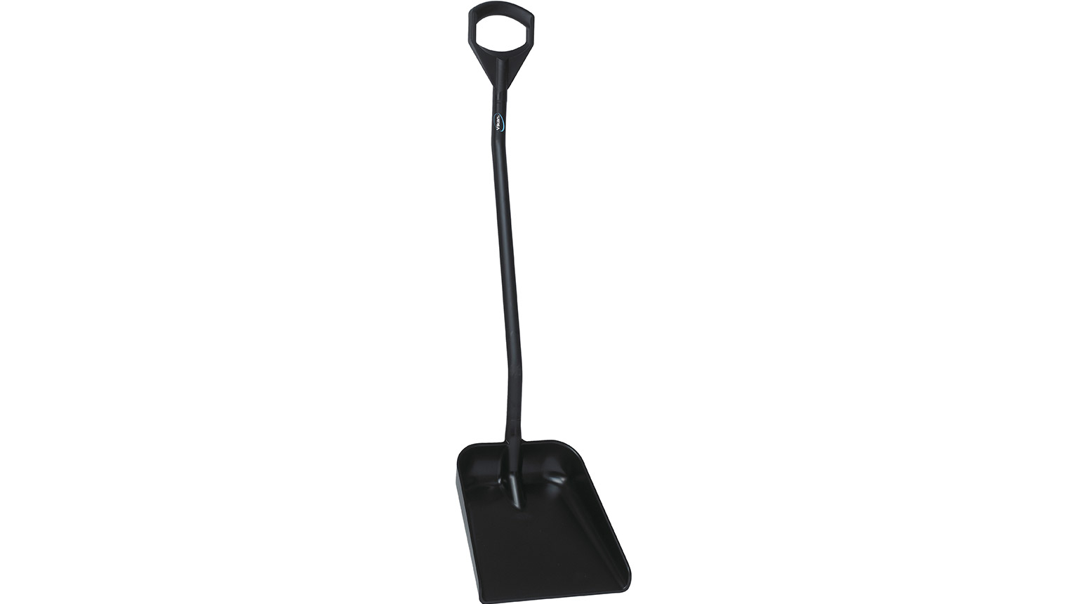VIKAN Ergonomische Schaufel, 380 x 340 x 90 mm, 1310 mm, schwarz
