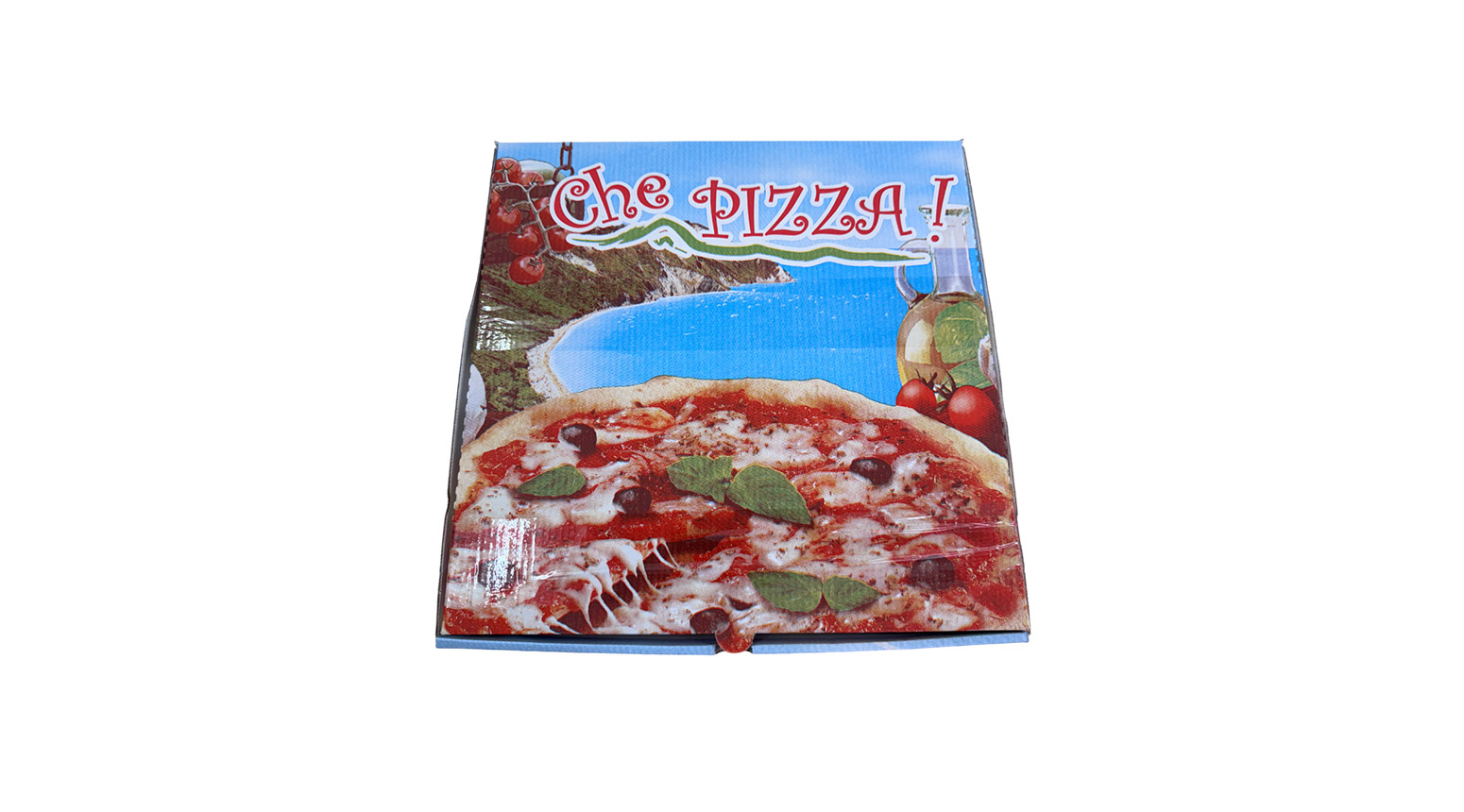 Pizzakarton "Blue" 330 x 330 x 42 mm, Karton