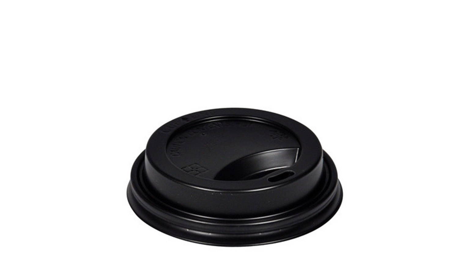 Deckel mit Trinkloch, Ø 62 mm, PS, schwarz