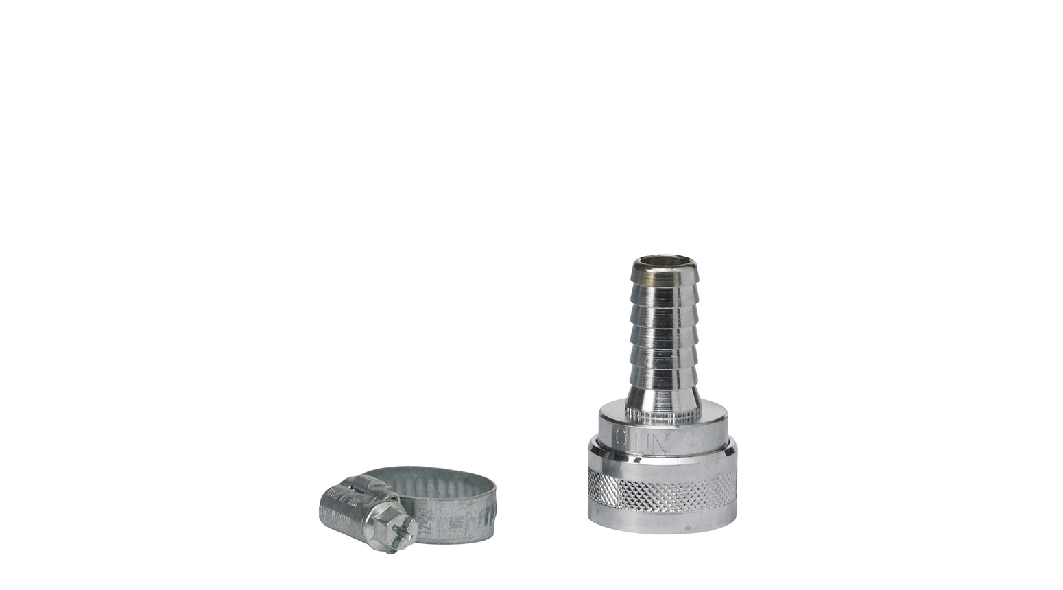 VIKAN Schlauchanschluss, 1/2, silber