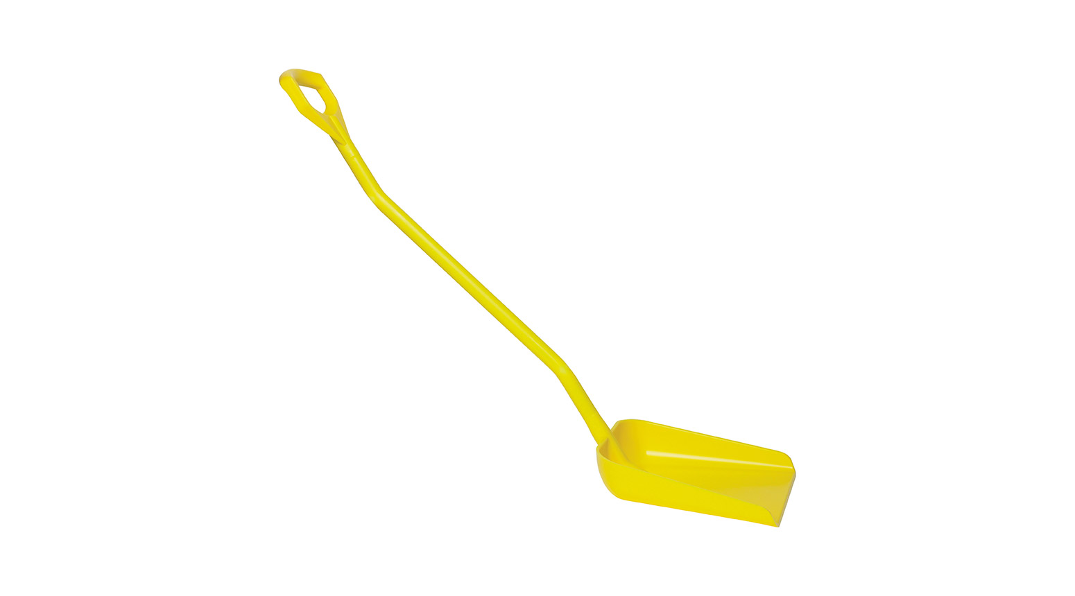 VIKAN Ergonomische Schaufel, 380 x 340 x 90 mm, 1310 mm, gelb