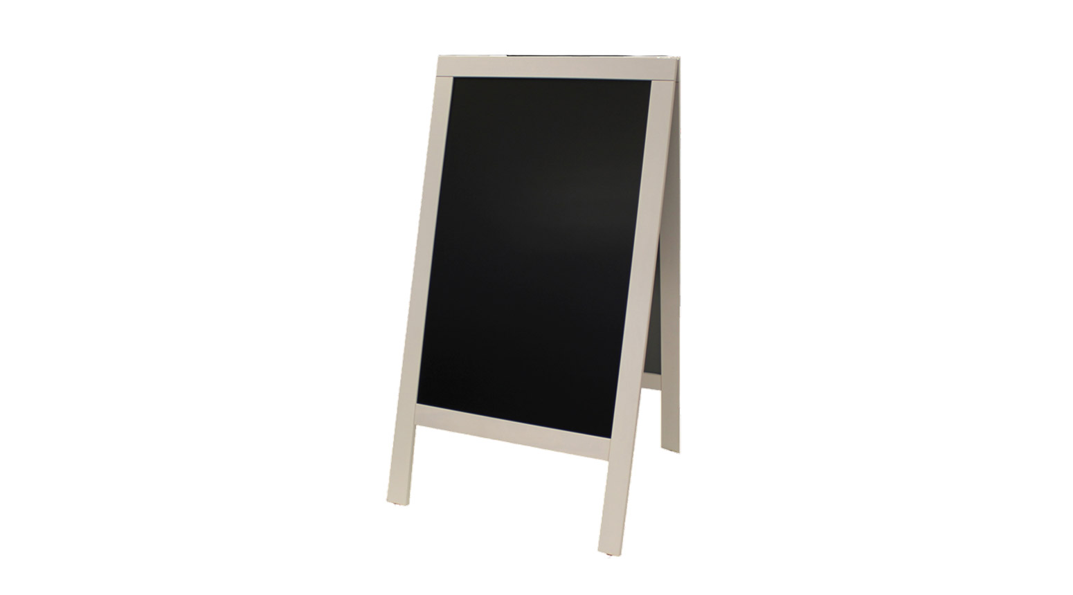 Reklameständer, Kreidetafel, 130 x 70 cm, Holz, weiss