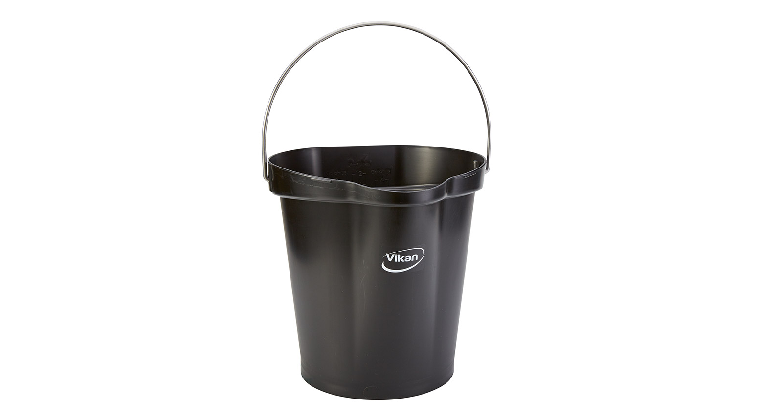 VIKAN Eimer, 12 Liter, schwarz