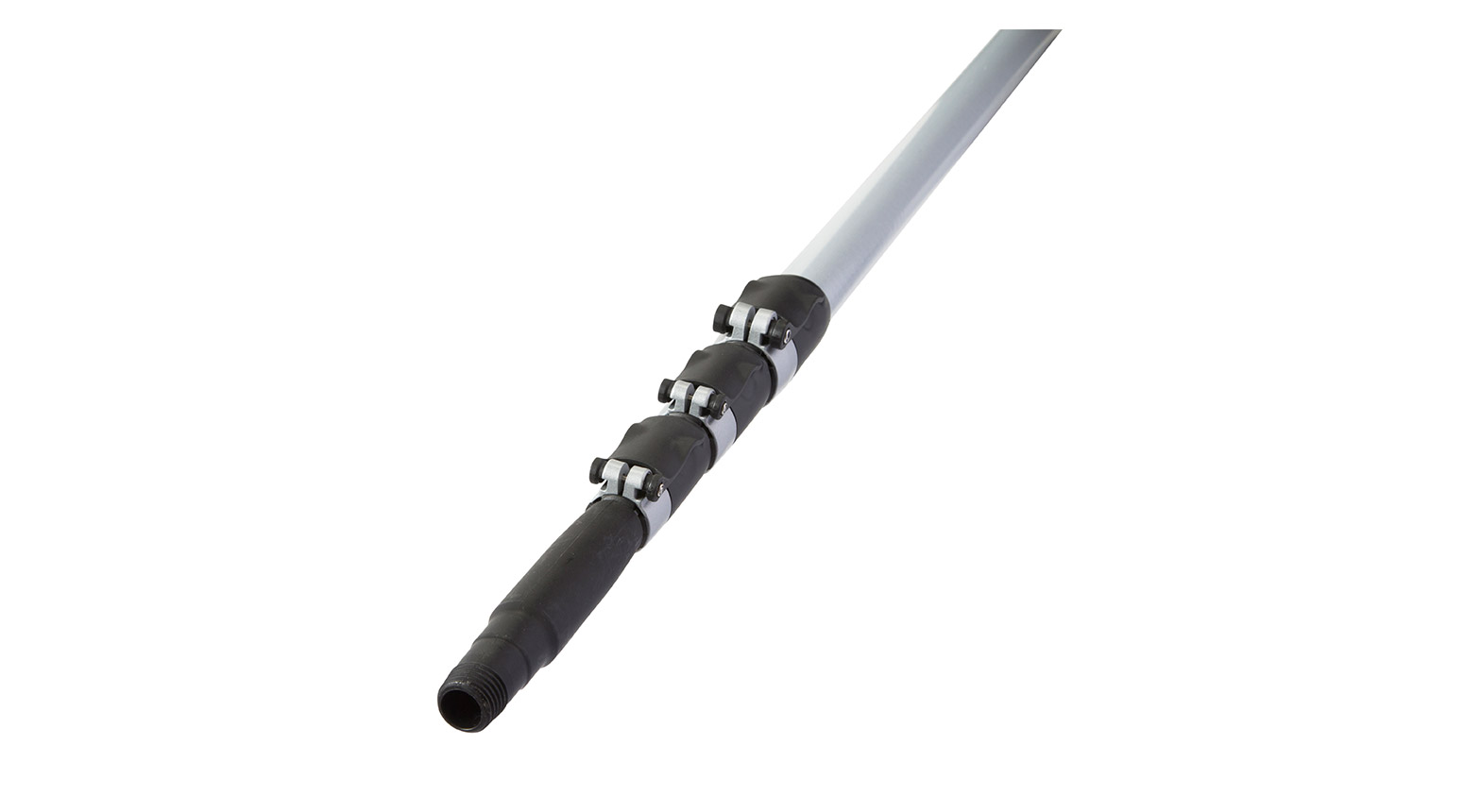 VIKAN Glasfaserteleskopstiel mit Gewinde, 1880 - 6000 mm, grau