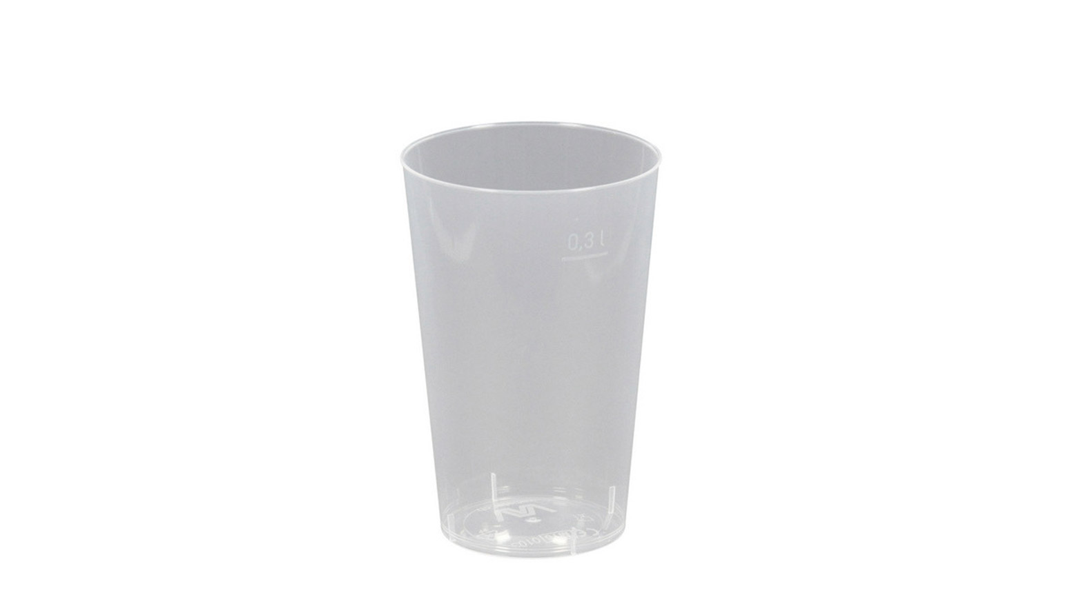 Trinkbecher "stabil", 300 ml, Ø 79 x 119 mm, PP, unzerbrechlich, transparent