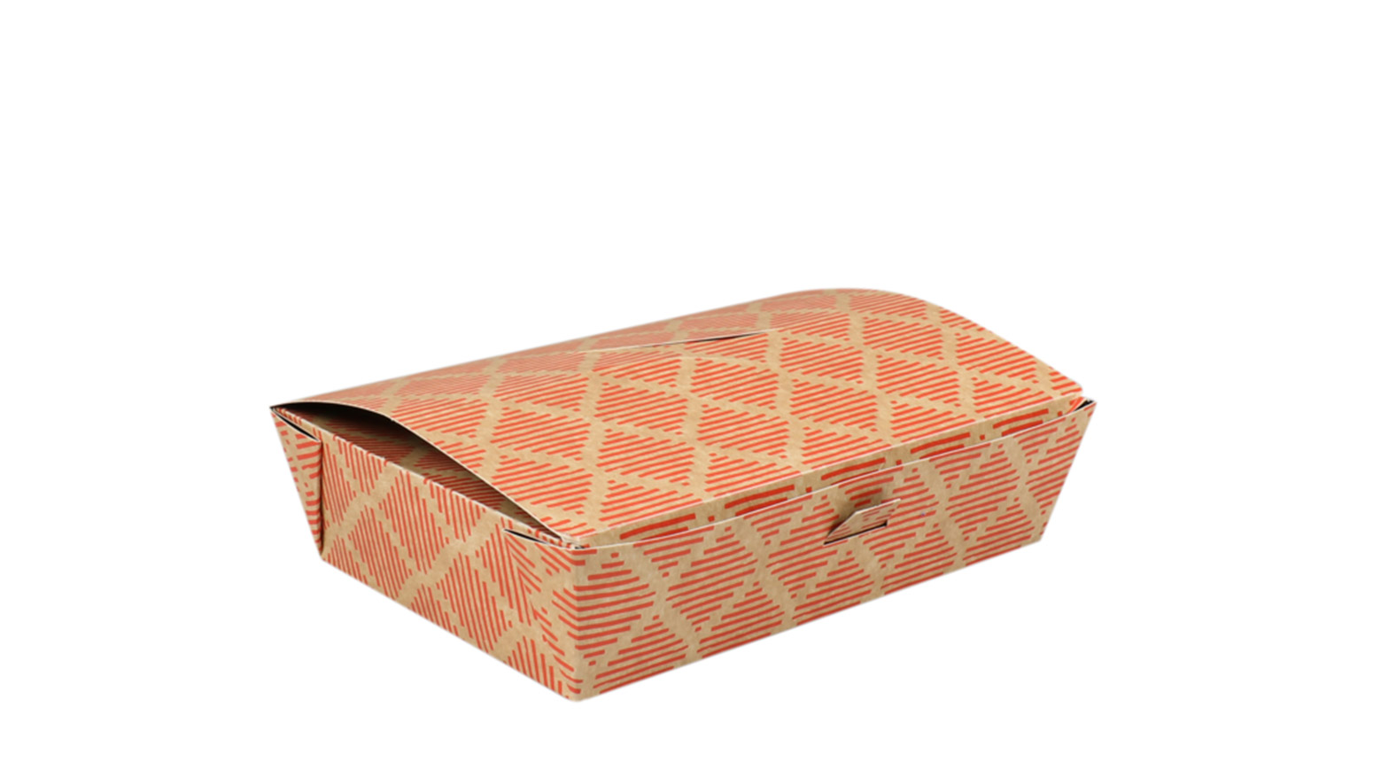 Sushibox mit Klappdeckel, 185 x 130 x 50 mm, rot